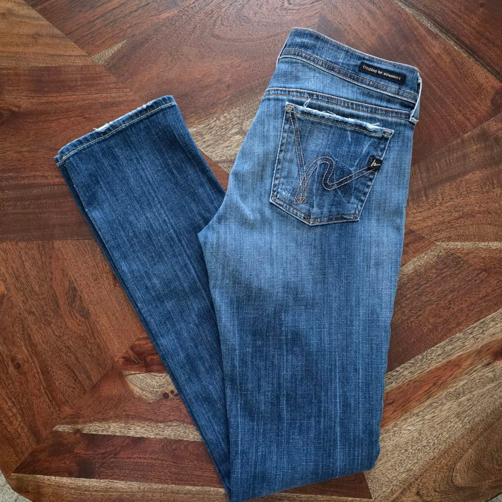 Women's Citizens of Humanity Blue Straight Leg Jeans Size 28‎